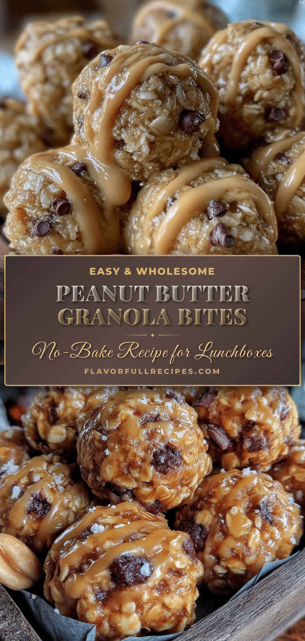 no-bake peanut butter granola bites recipe
