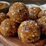 no bake peanut butter protein balls - featured image