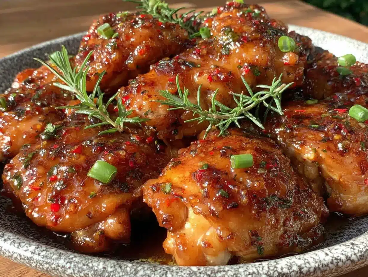 no-heat crockpot honey garlic chicken thighs preparation steps