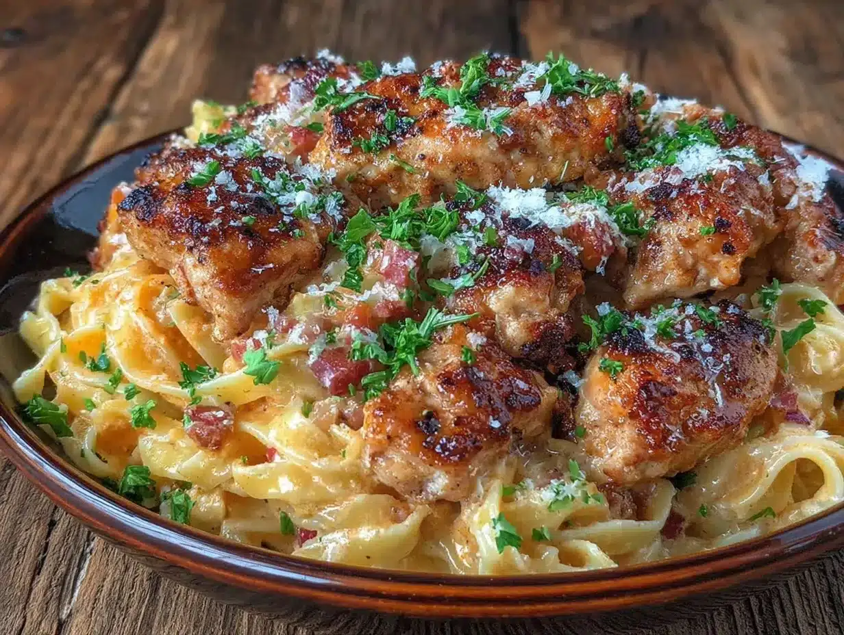 one-pot Cajun chicken Alfredo preparation steps
