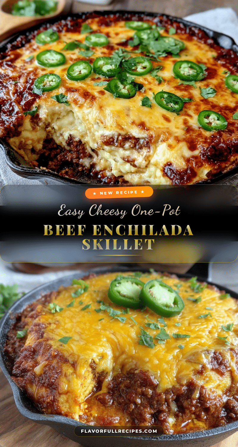 one-pot ground beef enchilada skillet recipe