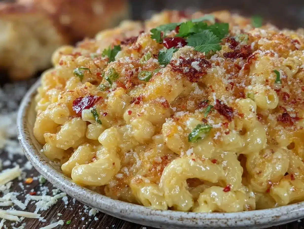 one-pot Hatch green chili mac and cheese preparation steps