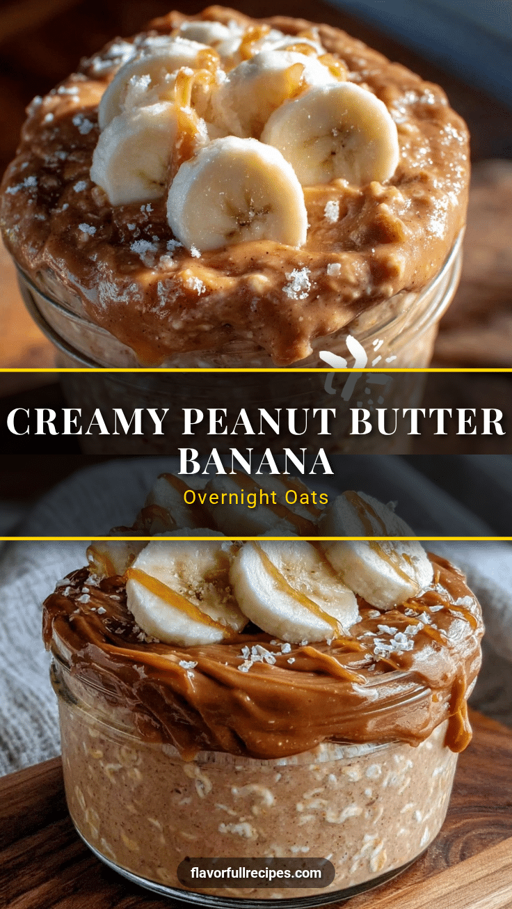 peanut butter banana overnight oats recipe