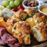 pull-apart football charcuterie board - featured image