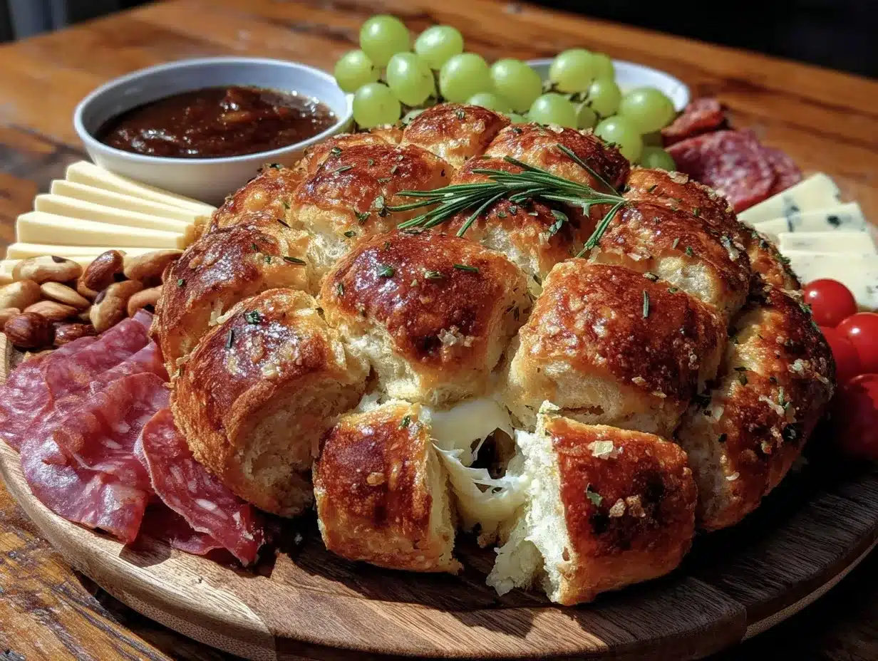 pull-apart football charcuterie board preparation steps