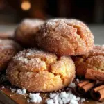 pumpkin snickerdoodle cookies - featured image