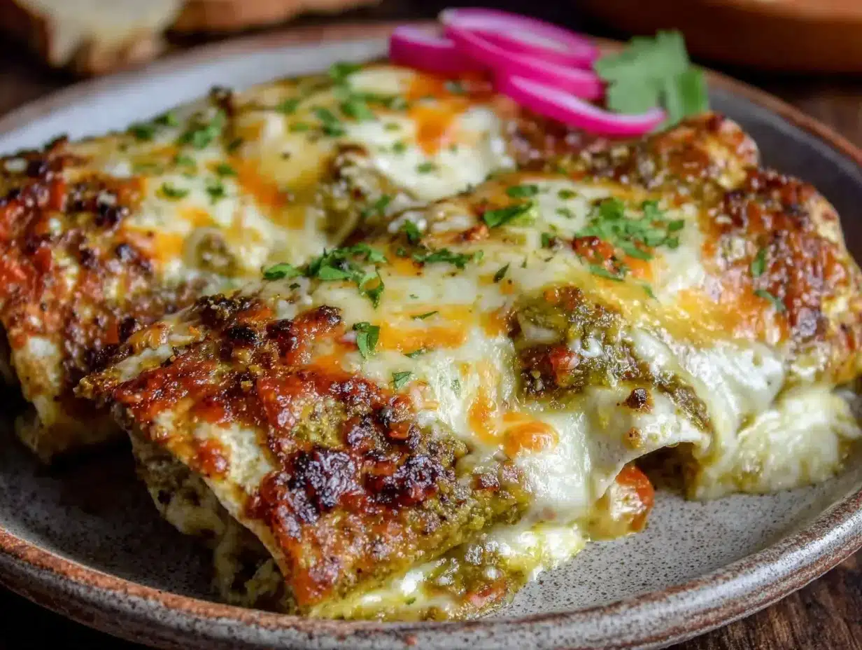 roasted hatch chile and cheese enchiladas preparation steps