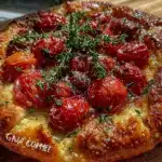 rustic cherry tomato galette - featured image