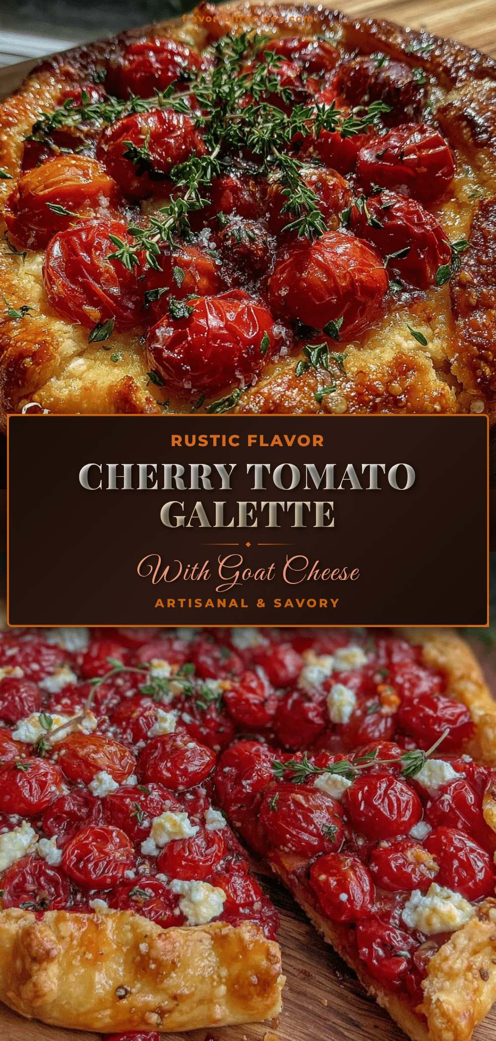 rustic cherry tomato galette recipe