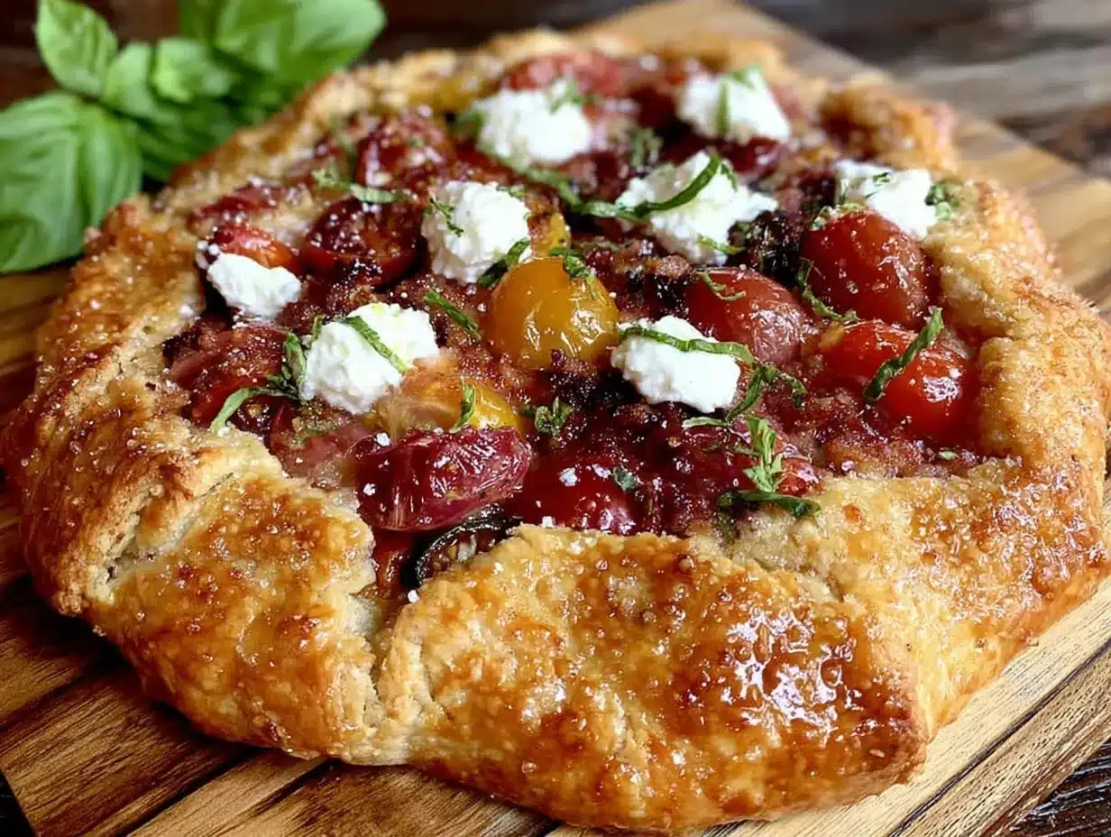 rustic heirloom tomato galette preparation steps