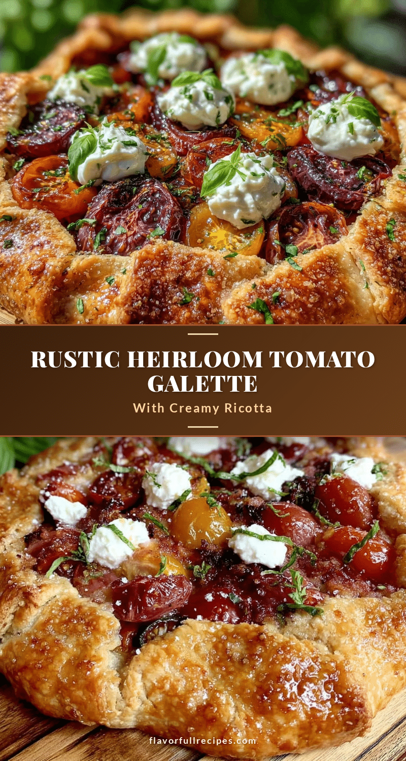 rustic heirloom tomato galette recipe
