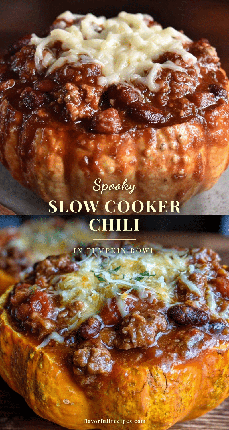 slow cooker Halloween chili recipe