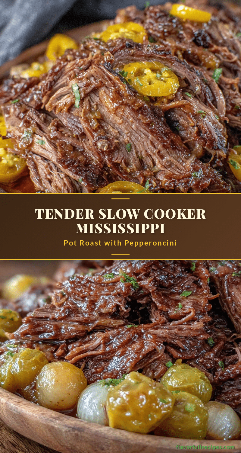 Slow Cooker Mississippi Pot Roast recipe