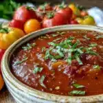 slow roasted tomato soup - featured image