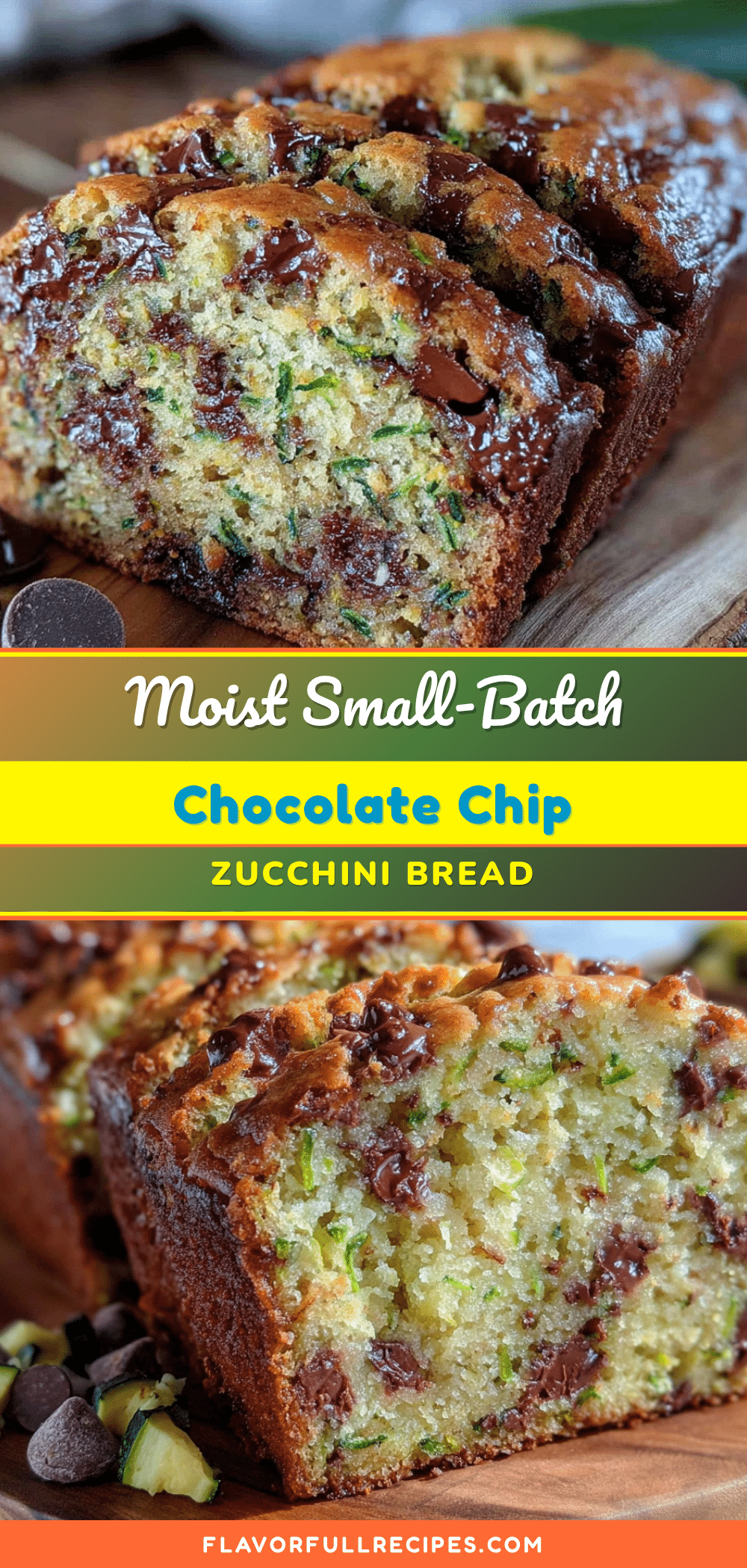 small-batch chocolate chip zucchini bread recipe