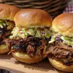 smoked pulled pork sliders - featured image