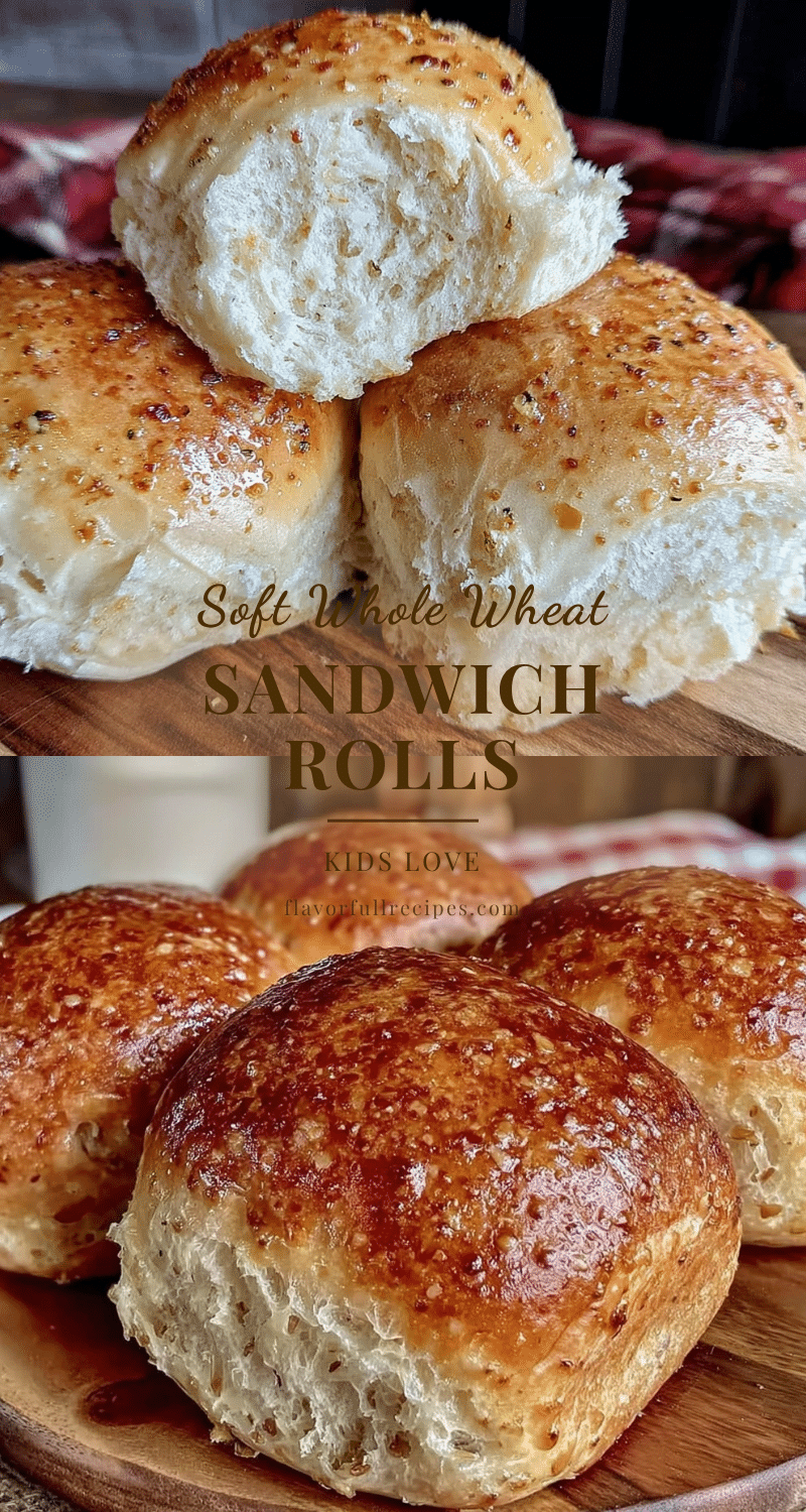 soft whole wheat sandwich rolls recipe
