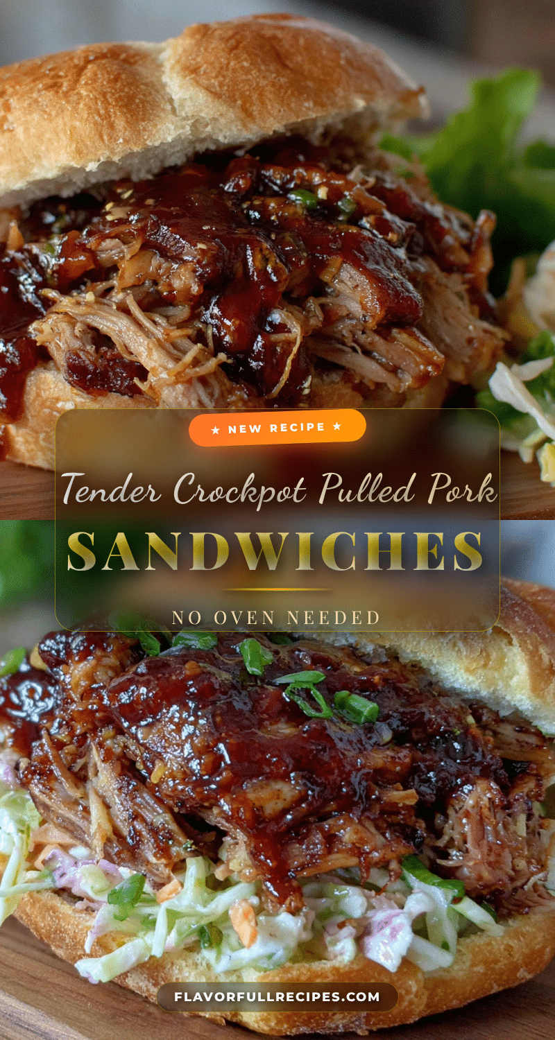 tender crockpot pulled pork sandwiches recipe