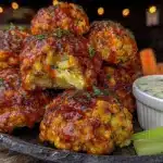 air fryer buffalo cauliflower bites - featured image