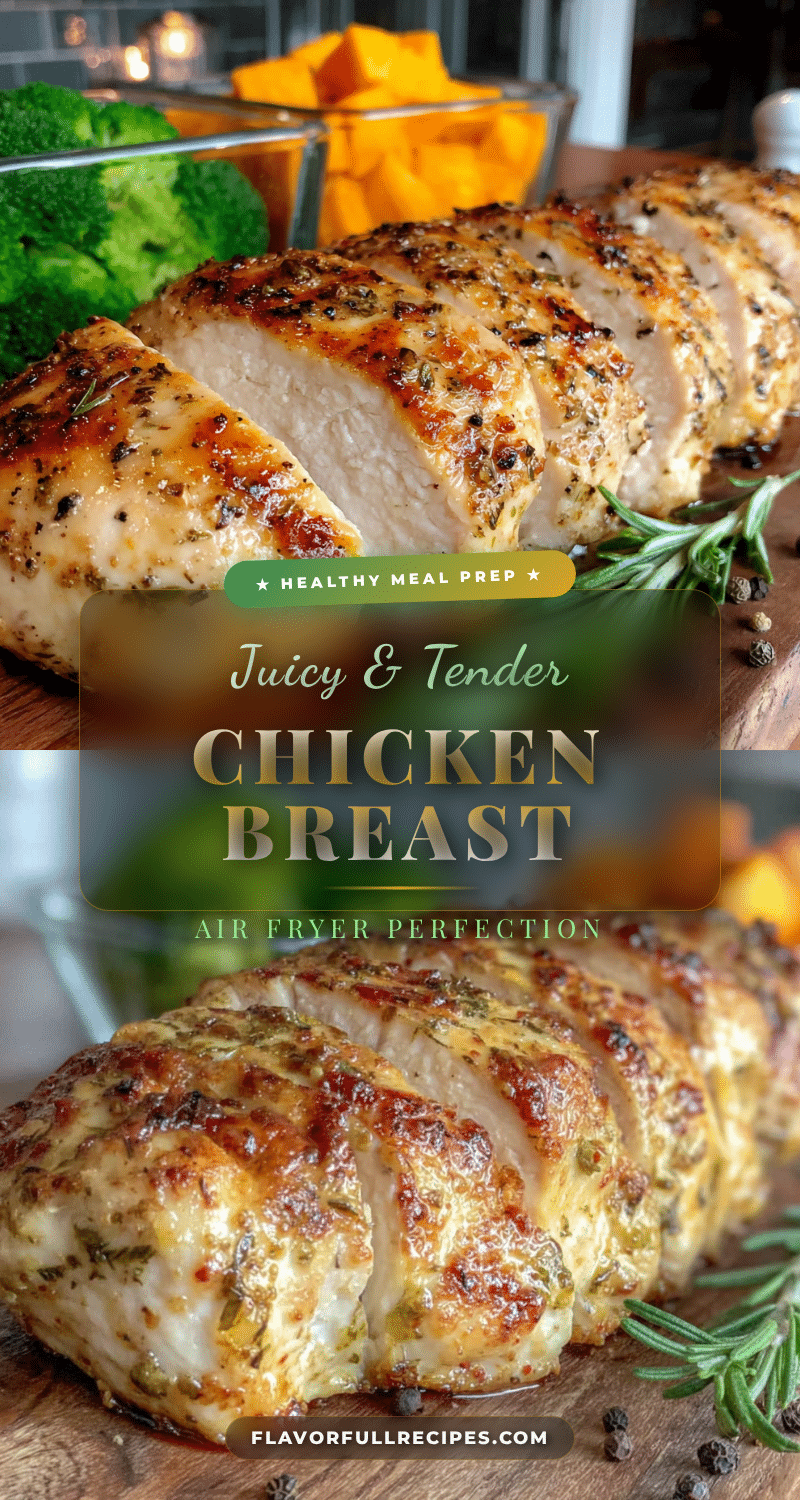air fryer chicken breast meal prep recipe