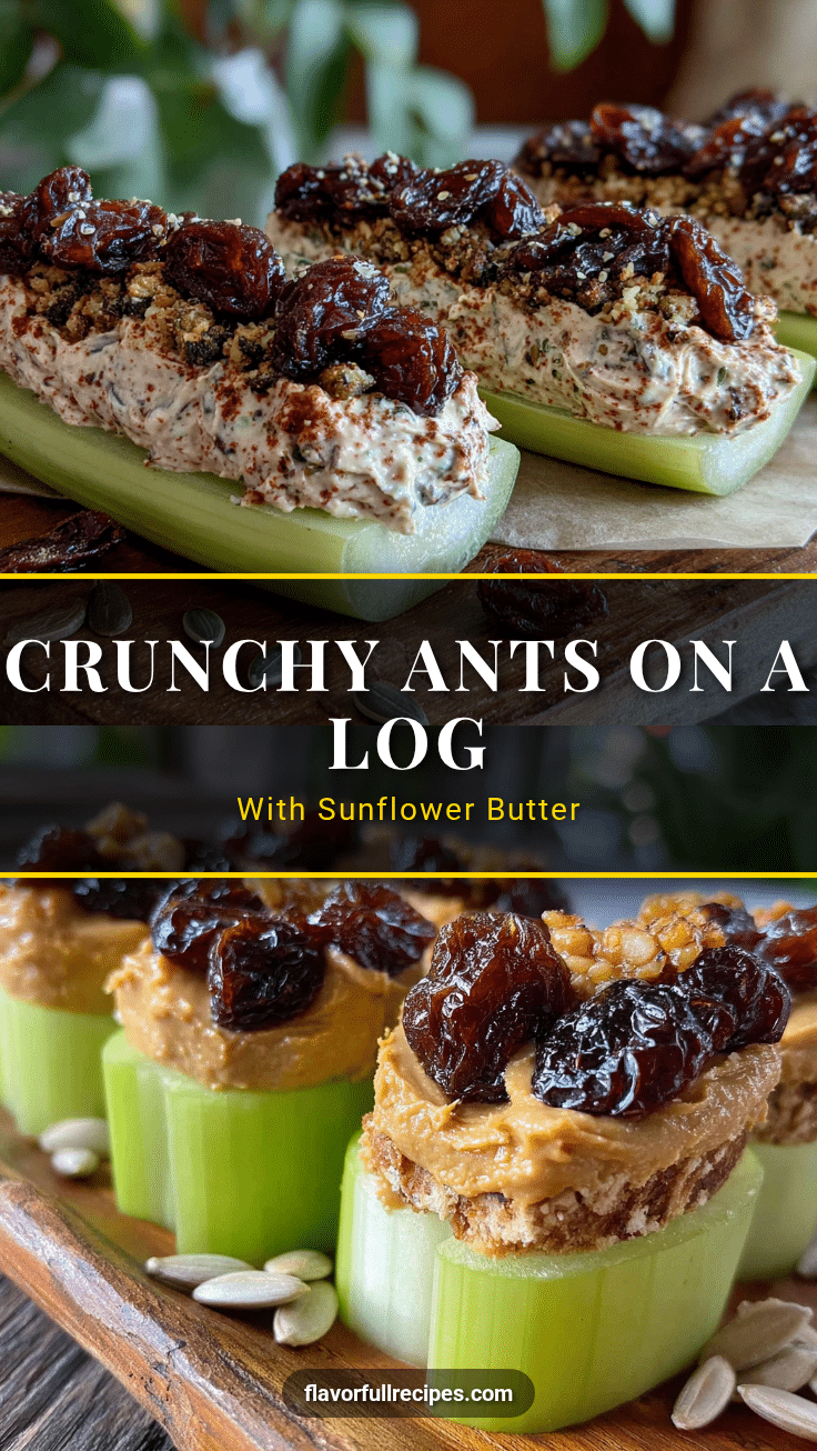 ants on a log with sunflower seed butter recipe