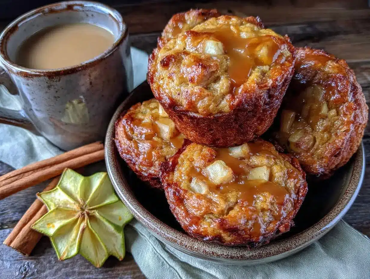 apple cinnamon baked oatmeal cups preparation steps