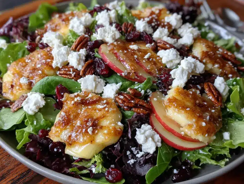 apple pecan salad with maple vinaigrette - featured image