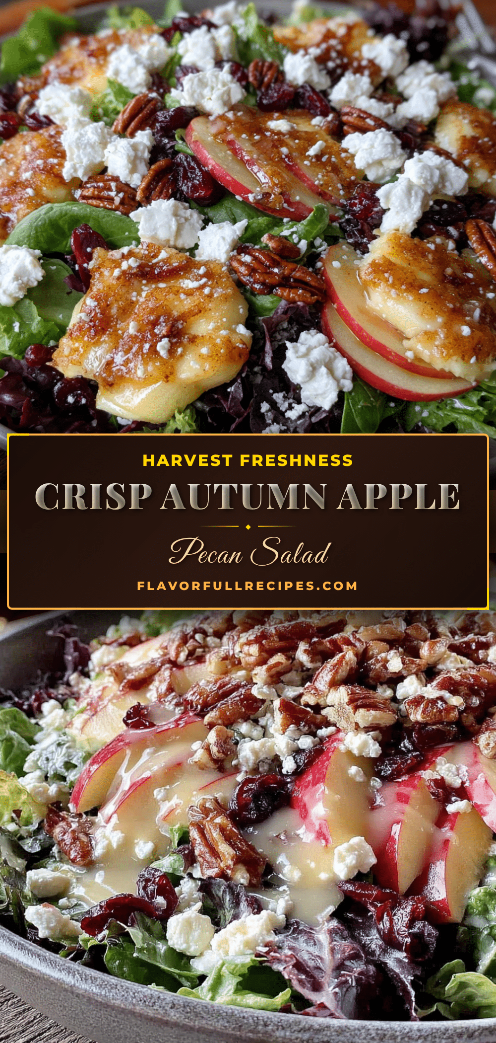 apple pecan salad with maple vinaigrette recipe