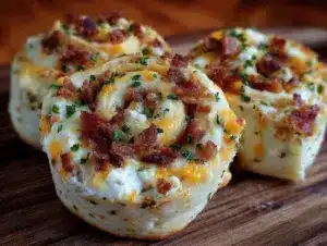 bacon ranch pinwheel snacks - featured image
