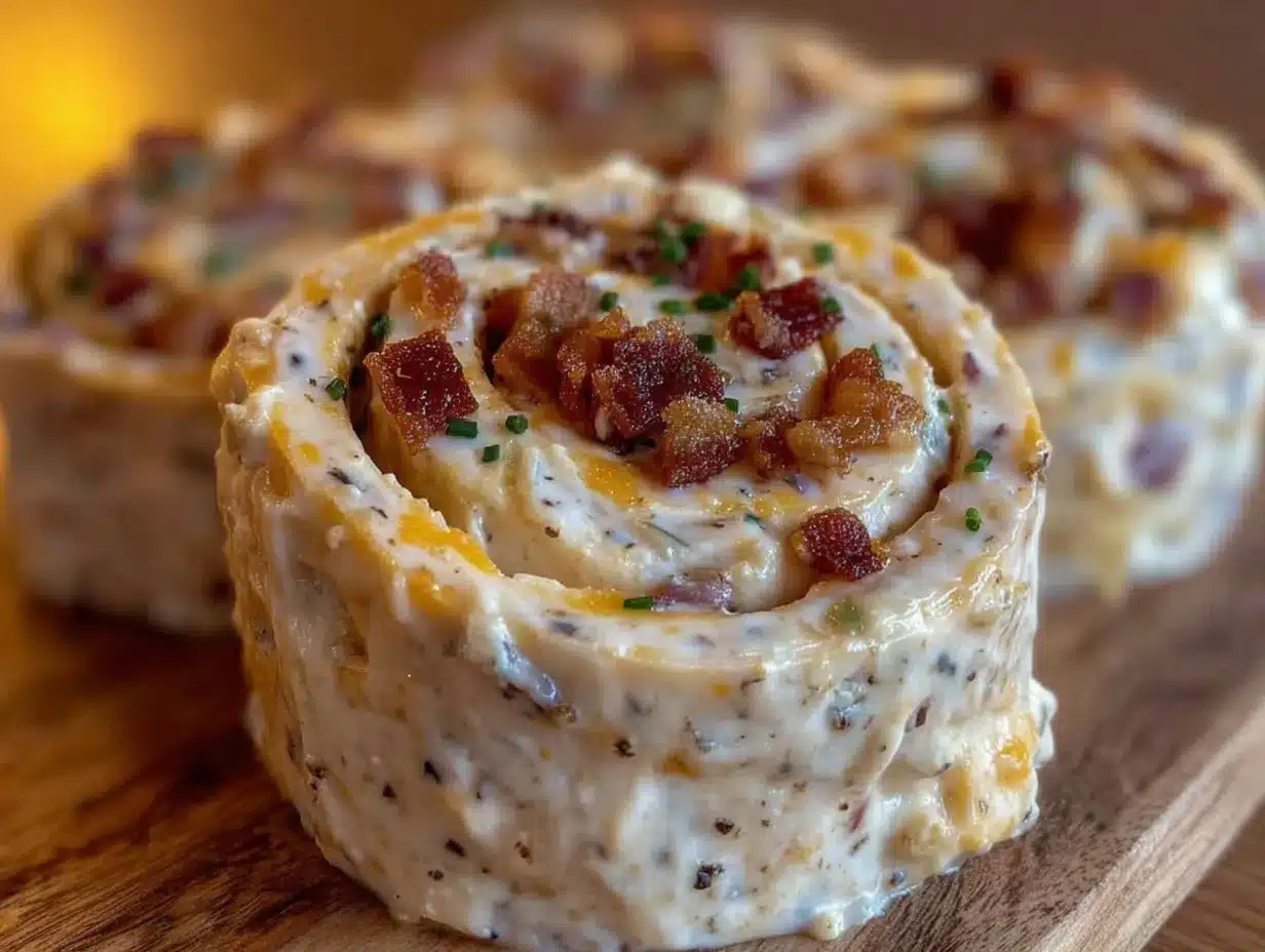 bacon ranch pinwheel snacks preparation steps