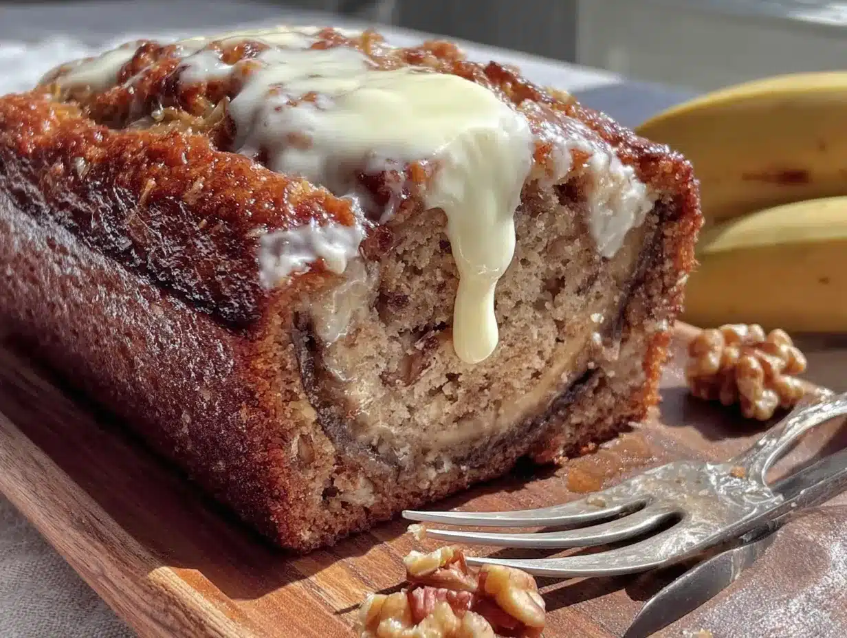 banana bread with sour cream preparation steps