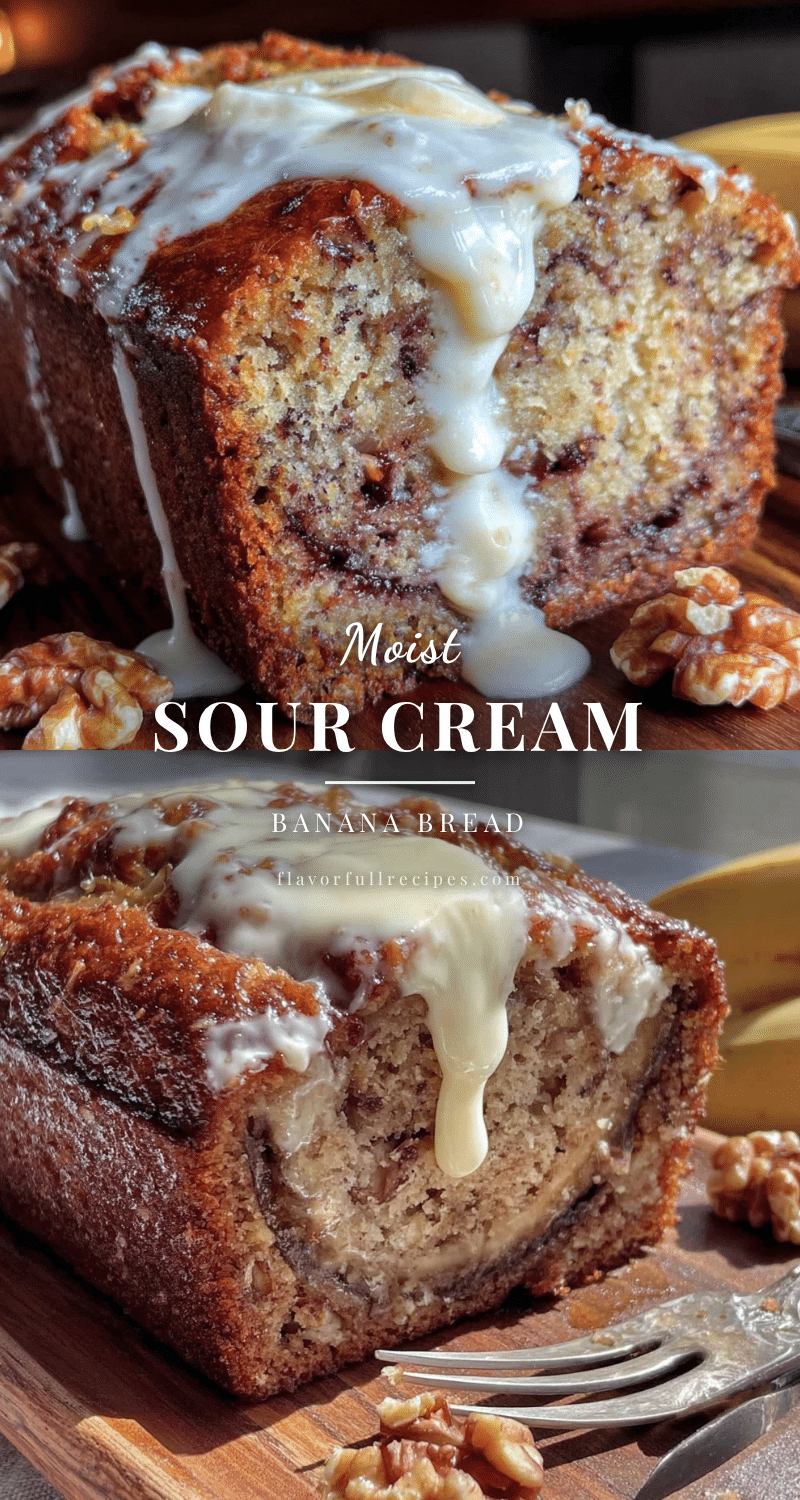 banana bread with sour cream recipe