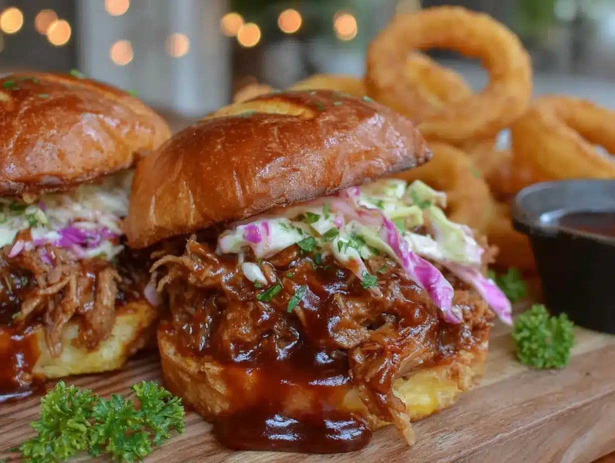 BBQ Pulled Pork Sliders preparation steps