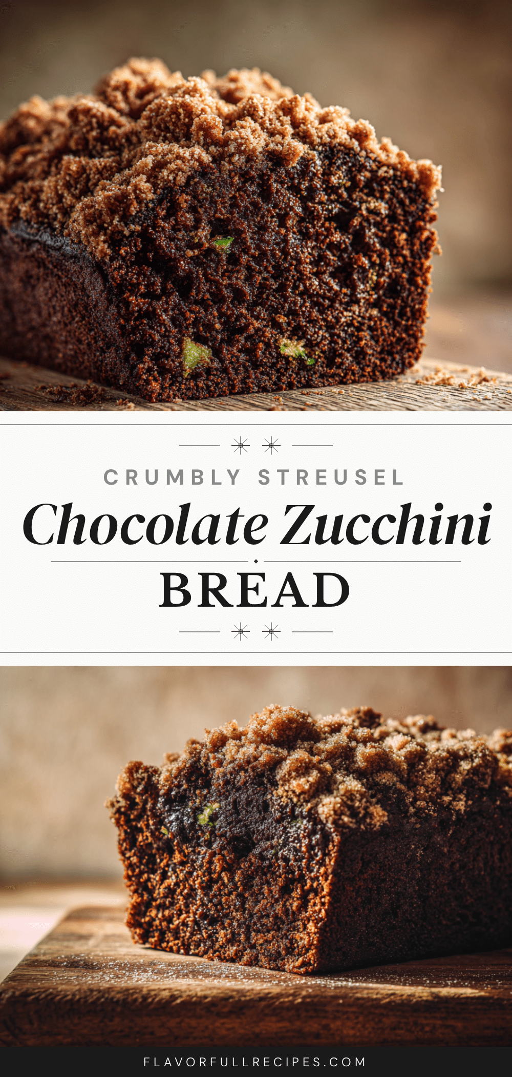 best chocolate zucchini bread with brown sugar streusel recipe