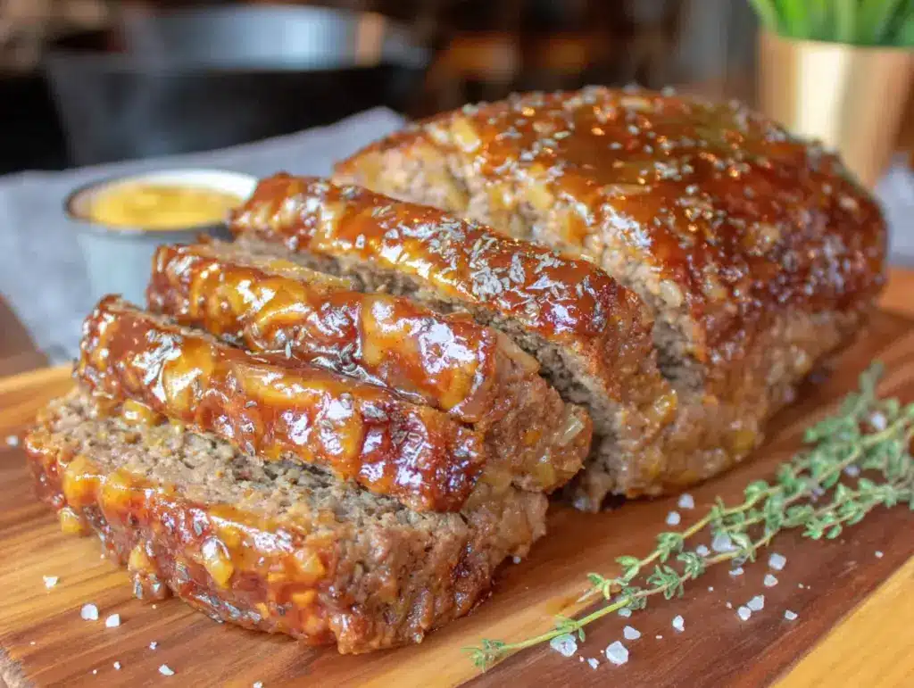 best classic beef meatloaf with brown sugar glaze - featured image
