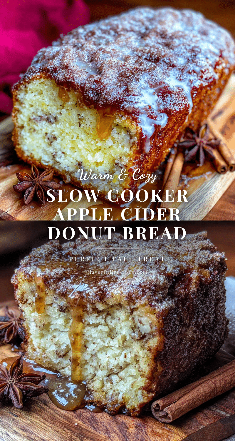 best easy slow cooker apple cider donut bread recipe