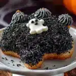 black cat halloween sugar cookies - featured image