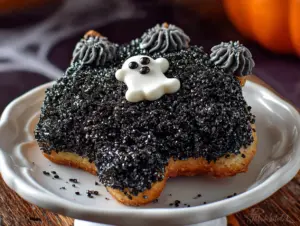 black cat halloween sugar cookies - featured image