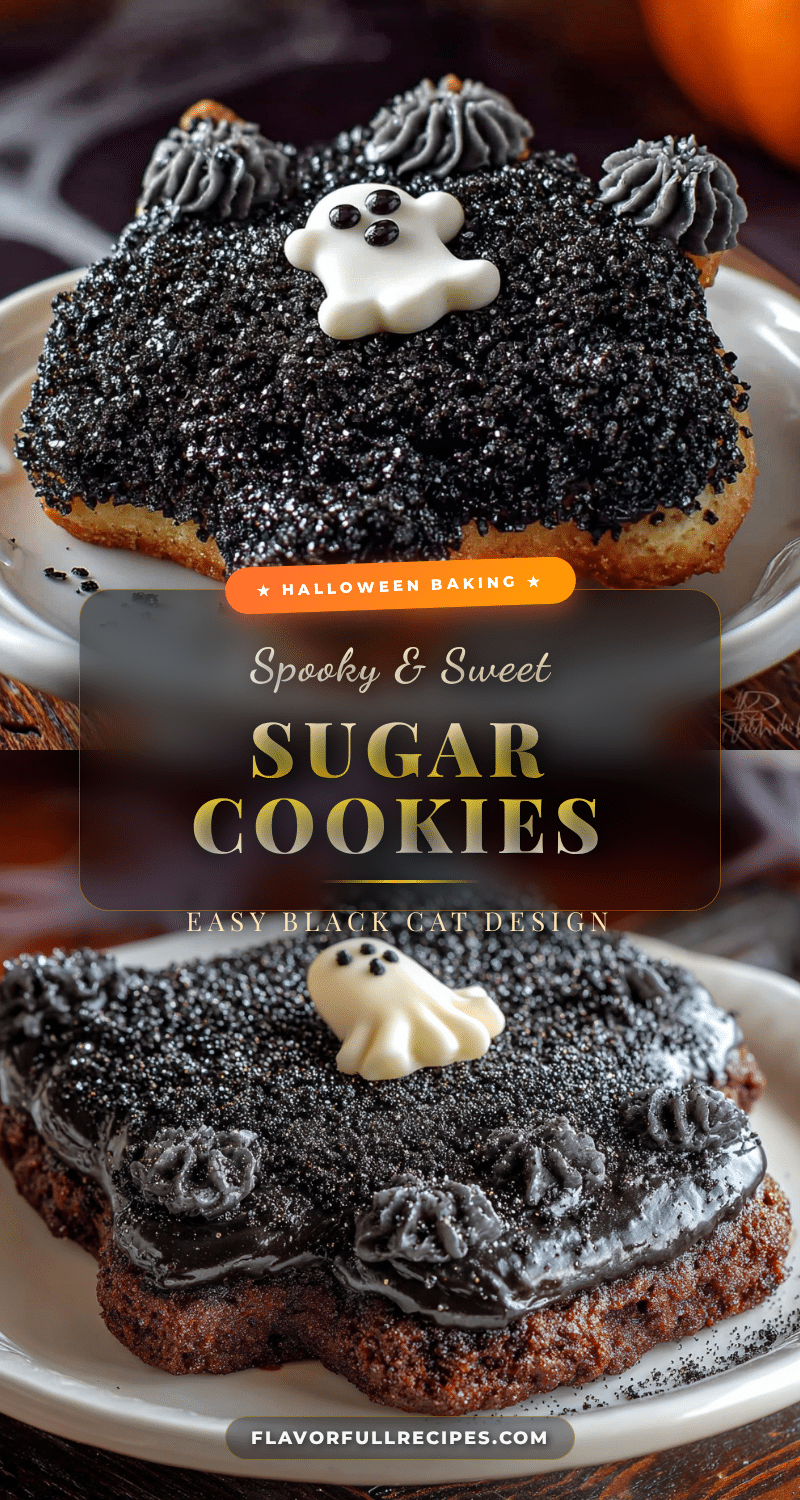 black cat halloween sugar cookies recipe