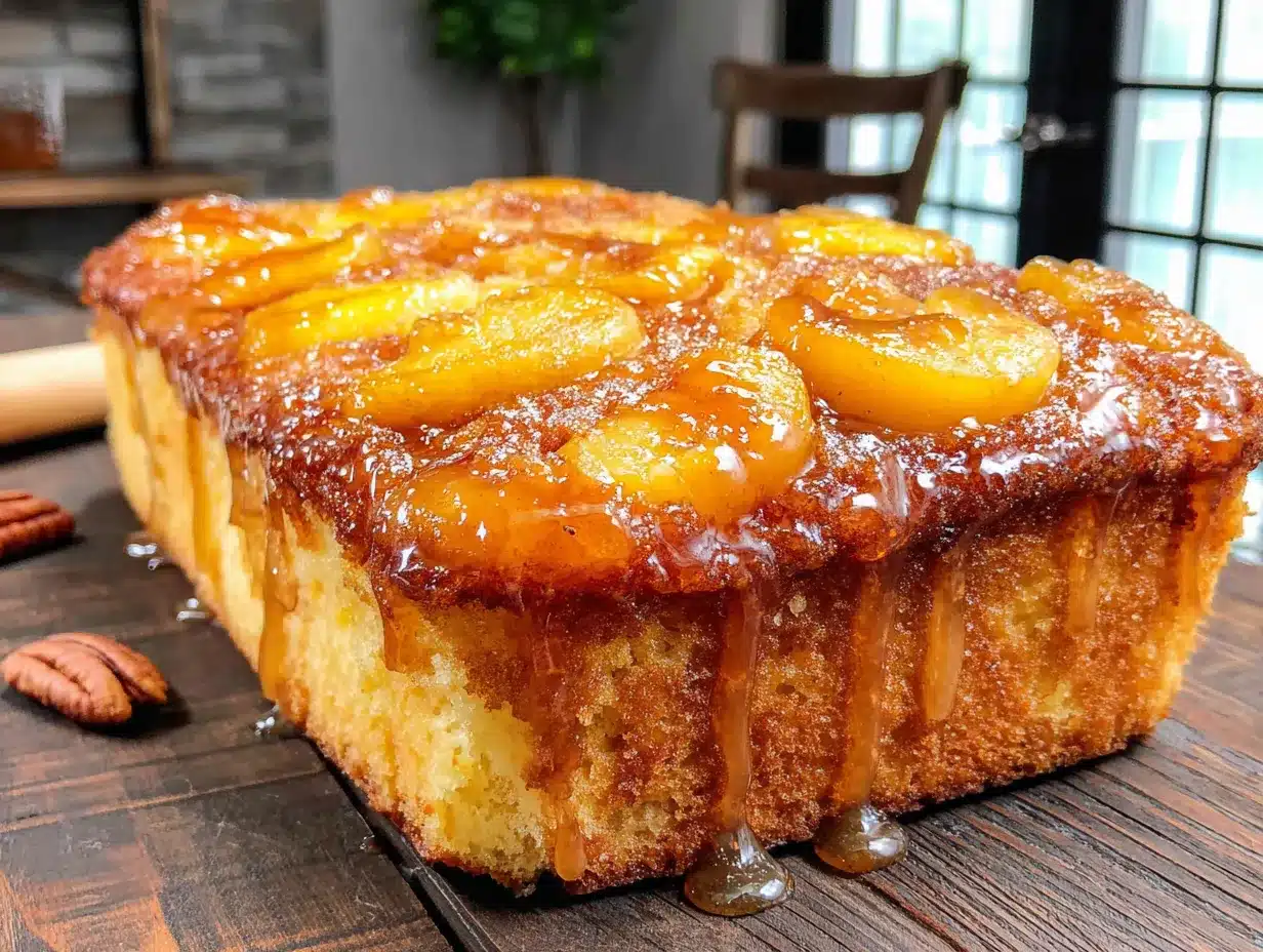 bourbon peach cobbler sheet cake preparation steps