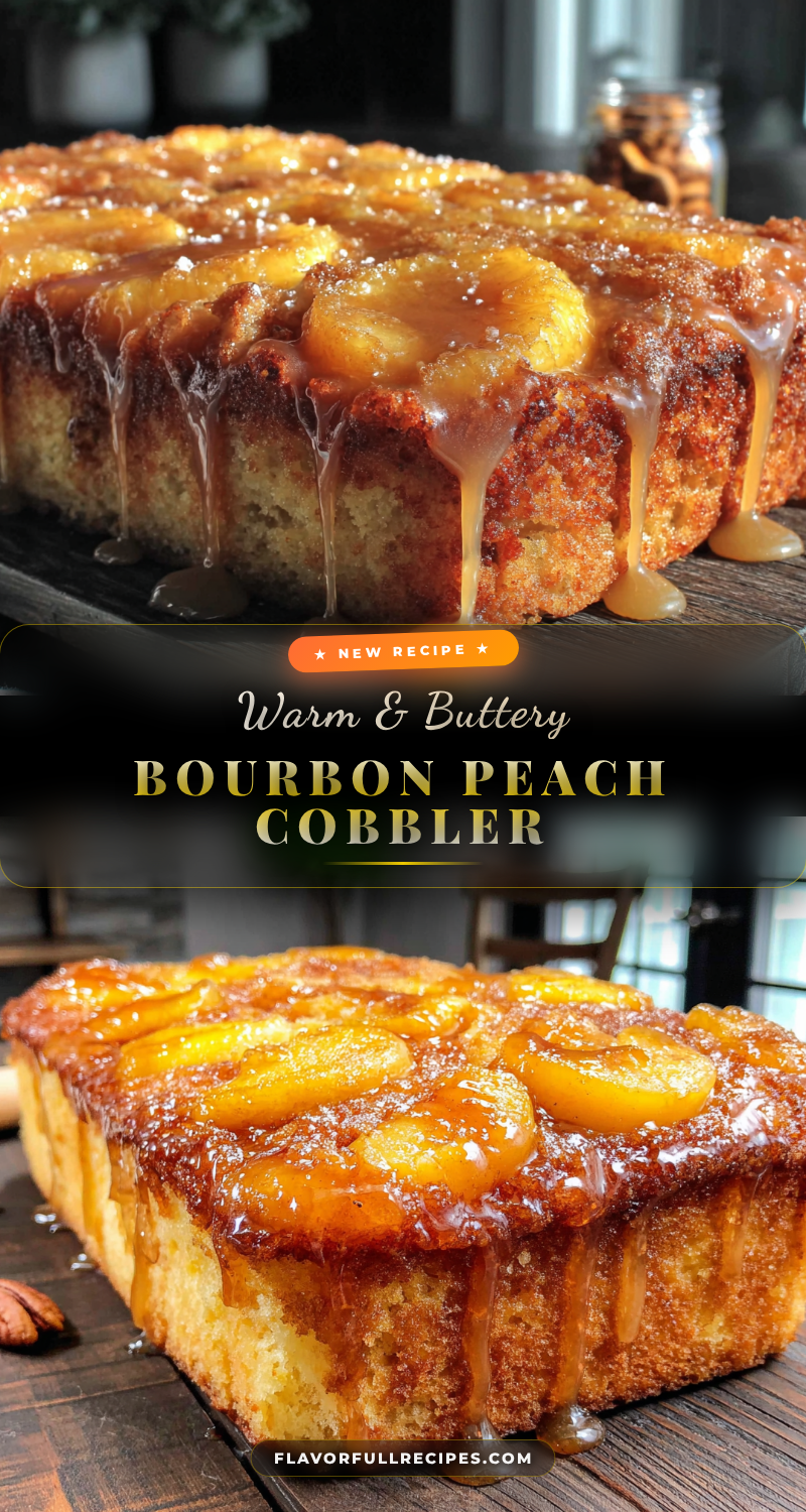 bourbon peach cobbler sheet cake recipe
