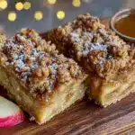 brown butter apple crisp bars - featured image