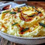 brown butter sage mashed potatoes - featured image