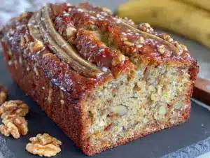 browned butter banana bread - featured image