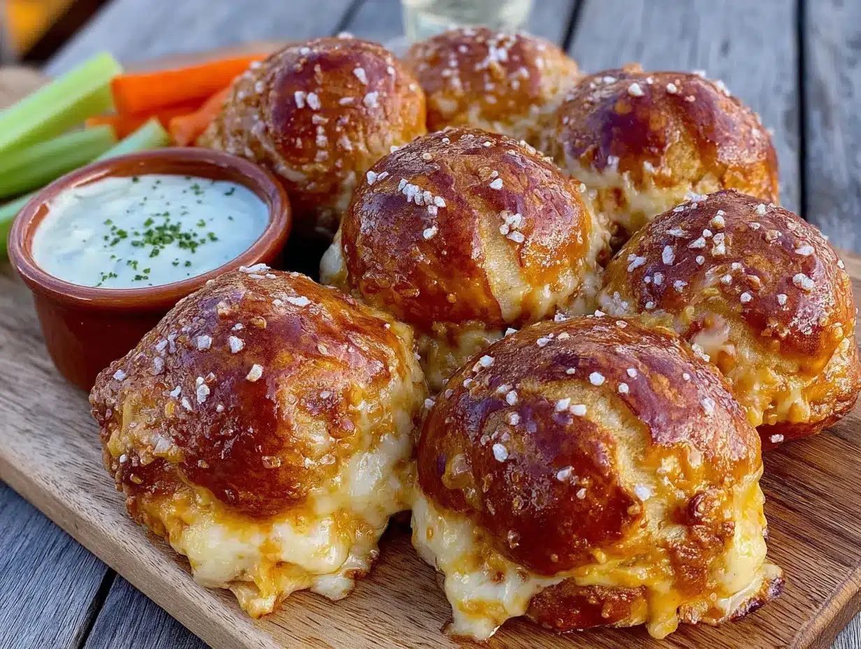buffalo chicken pretzel bites preparation steps