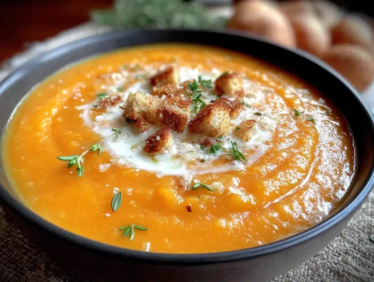 butternut squash and apple soup preparation steps