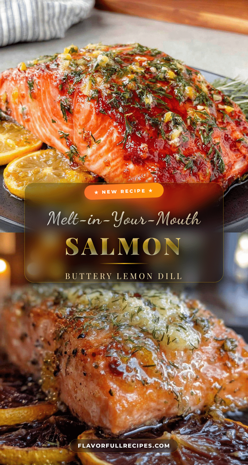 buttery lemon dill baked salmon recipe