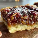 buttery pecan pie bars - featured image
