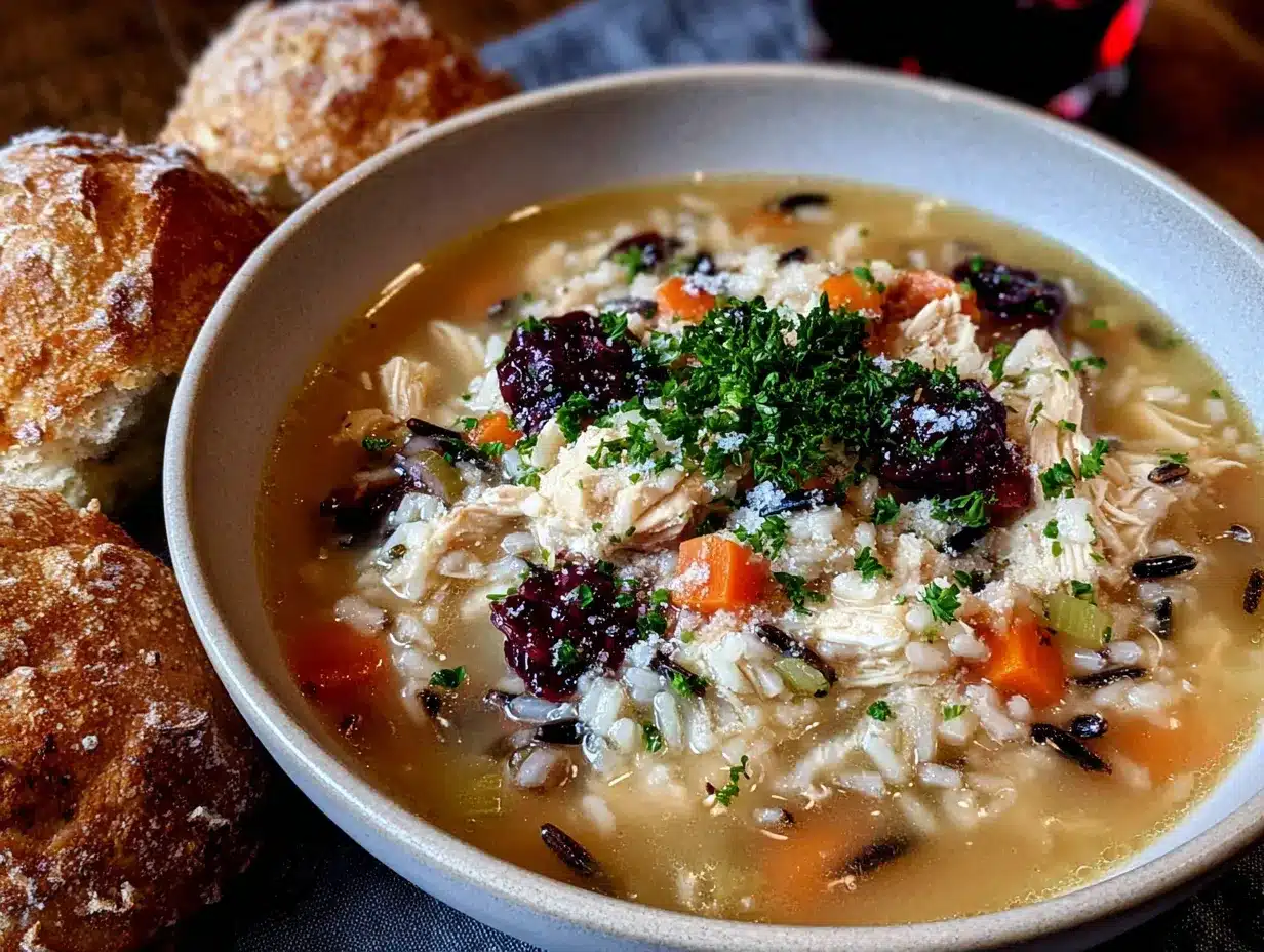 chicken and wild rice soup preparation steps