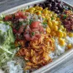 chicken burrito bowls meal prep - featured image